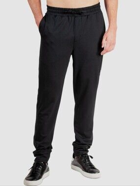 Natori Rumi Jogger Pants Men's Medium Black Drawstring Stretch NWT